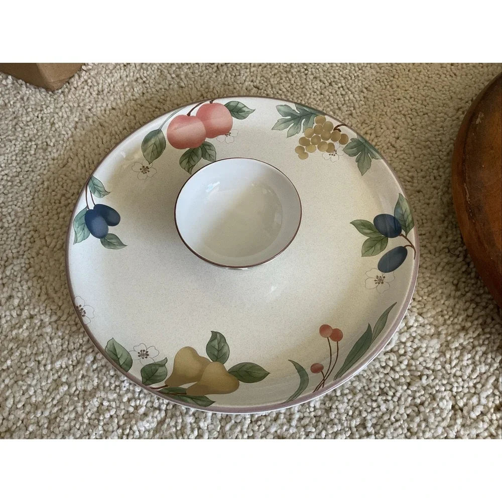 Mikasa Fruit Panorama Country Classics Chip & Dip Serving Dish